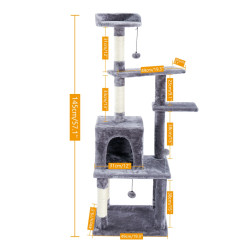 CA Domestic Delivery Cat Tree House Tower Condo Cat Scratcher Posts for Cat Model E