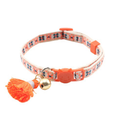 Buckle Bell Soft Adjustable Pet Kitten Collars Necklace D